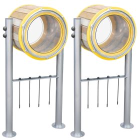 CLASSIC WORLD EDU Set of XXL Drums 2 pcs. Garden Percussion Instrument