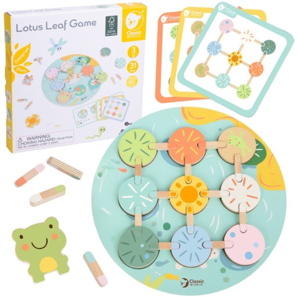 CLASSIC-WORLD-Lotus-Leaf-Sensory-Game-Match-Shapes-and-Colors CLASSIC WORLD Lotus Leaf Sensory Game Match Shapes and Colors