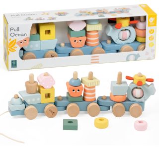 CLASSIC WORLD Montessori Ocean Railway Wooden Puzzle