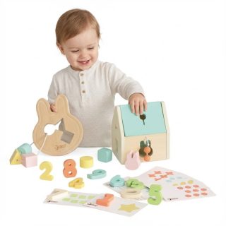 CLASSIC WORLD Pastel Baby Box First Learning Toys from 12 to 18 months