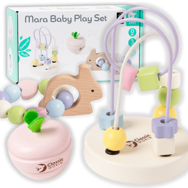 CLASSIC-WORLD-Pastel-Motor-Set-for-Babies-Box-First-Toys-from-Birth CLASSIC WORLD Pastel Motor Set for Babies Box First Toys from Birth