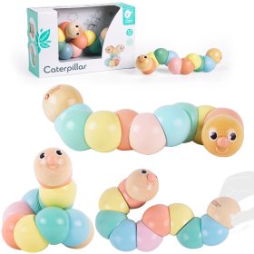 CLASSIC WORLD Wooden Caterpillar Colorful for Bending and Twisting