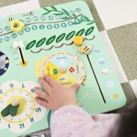 CLASSIC-WORLD-Wooden-Manipulative-Board-My-First-Calendar-Clock-for-Children-2