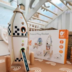 CLASSIC-WORLD-Wooden-Rocket-Childrens-House-Figurines-Accessories-1