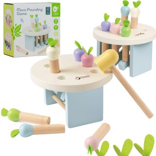 CLASSIC WORLD Wooden Toy Hit the Carrot with Hammer 8 pcs.