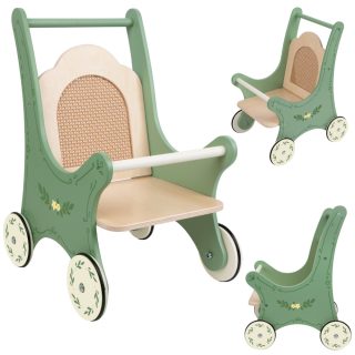 CLASSIC WORLD Wooden Vintage Doll Stroller