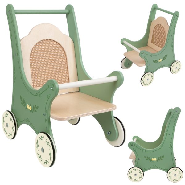 CLASSIC-WORLD-Wooden-Vintage-Doll-Stroller CLASSIC WORLD Wooden Vintage Doll Stroller