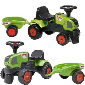 FALK-Baby-Claas-Axos-310-Green-Tractor-with-Trailer-from-1-year FALK Baby Claas Axos 310 Green Tractor with Trailer from 1 year