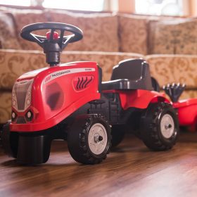 FALK-Baby-Mac-Cormick-Red-Tractor-with-Trailer-accessories-from-1-year-1