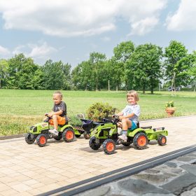 FALK-Green-Claas-Tractor-with-Trailer-and-Pedal-Bucket-for-2-5-years-3