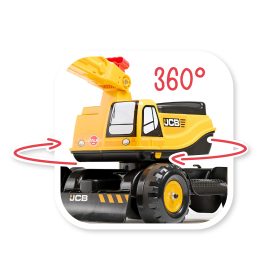 FALK-JCB-DIGGER-Excavator-Rotating-Yellow-Moving-Bucket-From-3-Years-3
