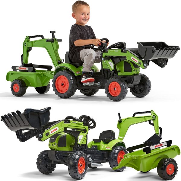 FALK-Tractor-with-Trailer-CLAAS-Arion-Backhoe-BUCKET-Loader-From-2-Years FALK Tractor with Trailer CLAAS Arion Backhoe BUCKET + Loader From 2 Years