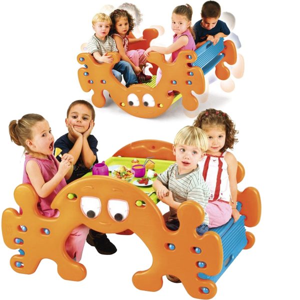 FEBER-2in1-Large-Picnic-Table-Ghost-Rocker-Swing FEBER 2in1 Large Picnic Table - Ghost Rocker Swing