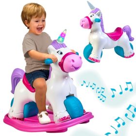 FEBER Interactive Rocking Unicorn 2 in 1 – Running Ride-On