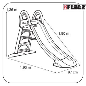 FEBER-Large-Garden-Slide-with-Water-Slide-190-cm-3