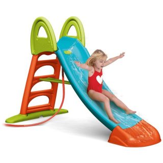 FEBER Large Garden Slide with Water Slide 190 cm