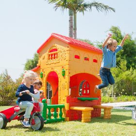 FEBER-Super-Villa-Garden-House-with-Table-and-Chairs-Large-1