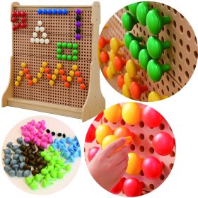 MASTERKIDZ-Colorful-Jumbo-Pegs-for-STEM-Board-128-Pcs-6-Colors-1