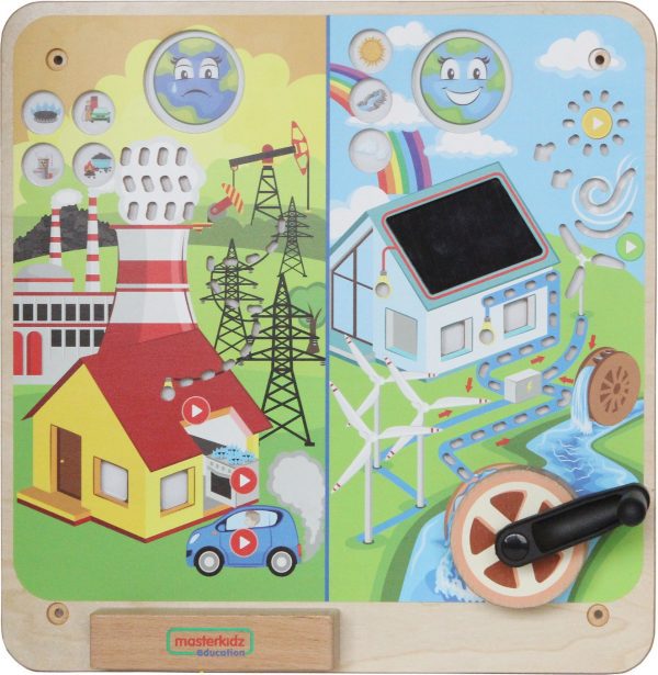 MASTERKIDZ Montessori Renewable and Non-Renewable Energy Educational Board