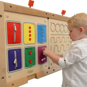 MASTERKIDZ Montessori Wall Board Opening and Closing Locks Sliders Buttons