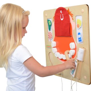 MASTERKIDZ Oral Hygiene Flex Montessori Wall Sensory Board