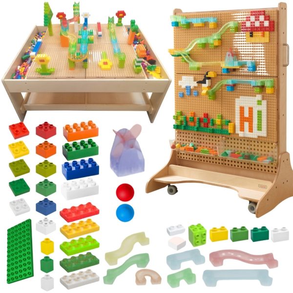 MASTERKIDZ-STEM-Ball-Track-Construction-Block-Set-359-pcs MASTERKIDZ STEM Ball Track Construction Block Set 359 pcs.