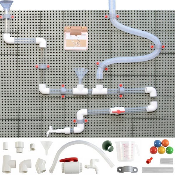 MASTERKIDZ-STEM-Board-Pipe-System-84-Pieces-Ball-Track MASTERKIDZ STEM Board Pipe System 84 Pieces Ball Track