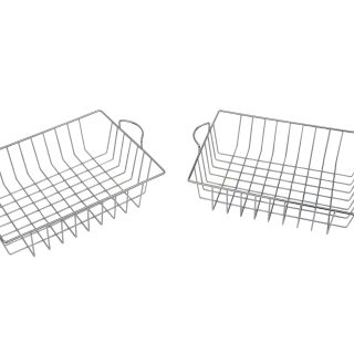 MASTERKIDZ Set of 2 Metal Dish Drying Baskets for Kids' Kitchen