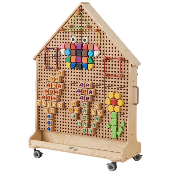 MASTERKIDZ Wooden STEM Board Freestanding XXL in the Shape of a House