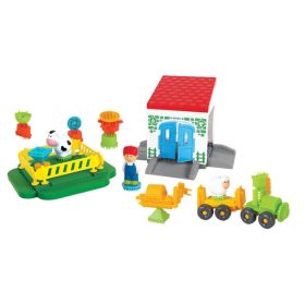 MOCHTOYS-Hedgehog-Pin-Bricks-FARM-in-a-Box-of-100-pieces-3-Figures-1