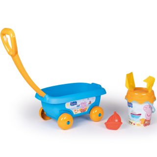 SMOBY Peppa Pig Sand Trolley with Bucket and Accessories