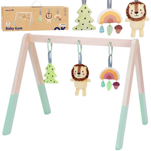 TOOKY-TOY-Baby-Gym-Educational-Gymnastic-Stand-with-3-Plush-Pendants TOOKY TOY Baby Gym Educational Gymnastic Stand with 3 Plush Pendants