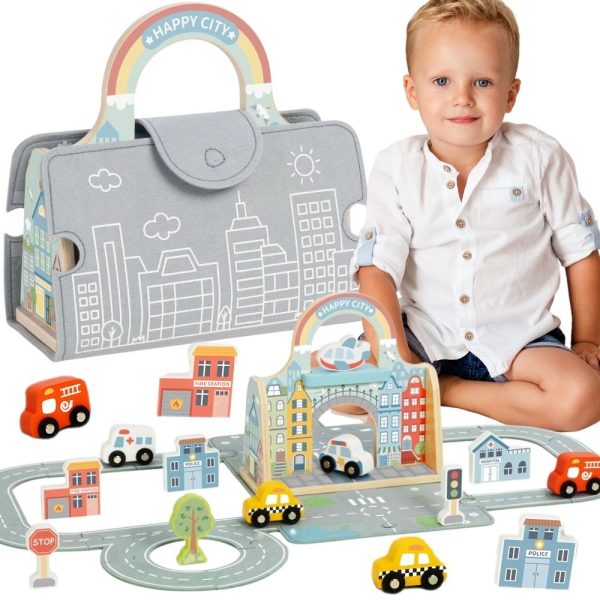 TOOKY-TOY-Mini-City-Portable-Cars-Bag-Set TOOKY TOY Mini City Portable Cars Bag Set