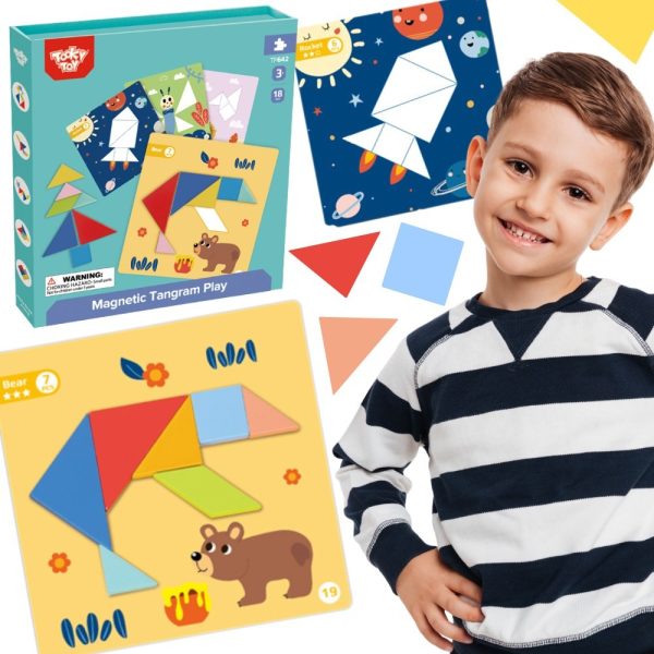 TOOKY-TOY-Tangram-Puzzle-Puzzle-for-Children-Learning-Shapes-Figures-Shapes-18-pcs TOOKY TOY Tangram Puzzle Puzzle for Children Learning Shapes Figures Shapes 18 pcs.