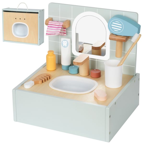 TOOKY-TOY-Toilet-Bathroom-Wooden-Toilet-Bathroom-with-Accessories TOOKY TOY Toilet Bathroom Wooden Toilet Bathroom with Accessories