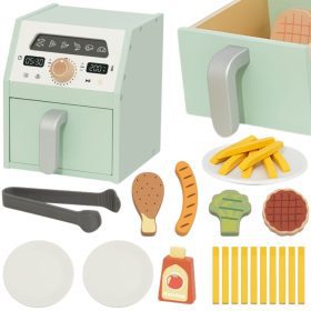 TOOKY TOY Wooden Air Fryer Air Fryer