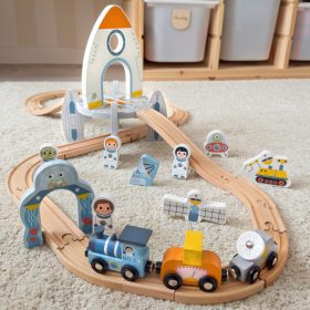TOOKY-TOY-Wooden-Space-Train-Track-Set-1