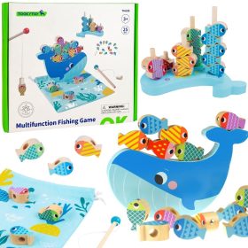 TOOKY-TOY-Wooden-Whale-and-Fish-Game-Multifunctional-4-in-1 TOOKY TOY Wooden Whale and Fish Game Multifunctional 4 in 1
