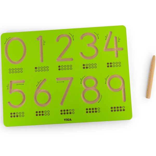 VIGA-Graphomotor-Board-Numbers-Learning-to-Write VIGA Graphomotor Board Numbers Learning to Write