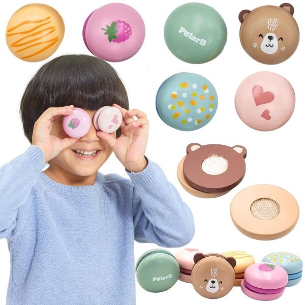 VIGA-PolarB-Wooden-Cookies-Cookies-Confectionery-Set-Macaroons VIGA PolarB Wooden Cookies