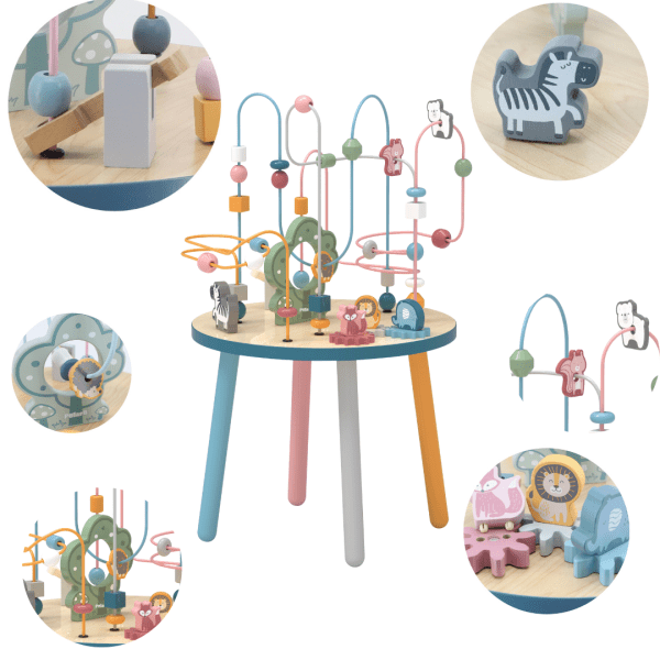 VIGA-PolarB-Wooden-Educational-Table-Manipulative-Montessori-Intertwining VIGA PolarB Wooden Educational Table Manipulative Montessori Intertwining