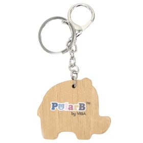 VIGA-PolarB-Wooden-Elephant-Keychain-1