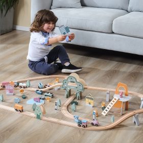 VIGA-PolarB-Wooden-childrens-train-track-90-pieces-1