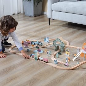 VIGA-PolarB-Wooden-childrens-train-track-90-pieces-3