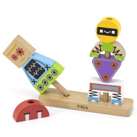 VIGA-Robots-Pyramid-Puzzle-Patterns-8-pcs VIGA Robots Pyramid Puzzle + Patterns 8 pcs.