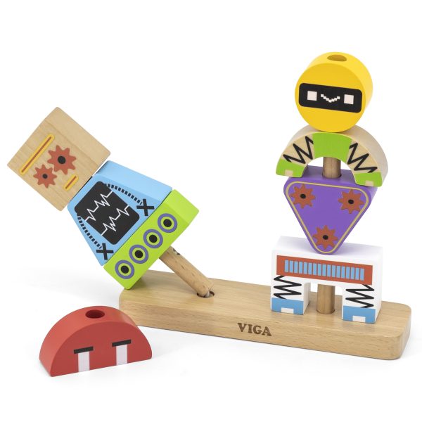 VIGA-Robots-Pyramid-Puzzle-Patterns-8-pcs VIGA Robots Pyramid Puzzle + Patterns 8 pcs.
