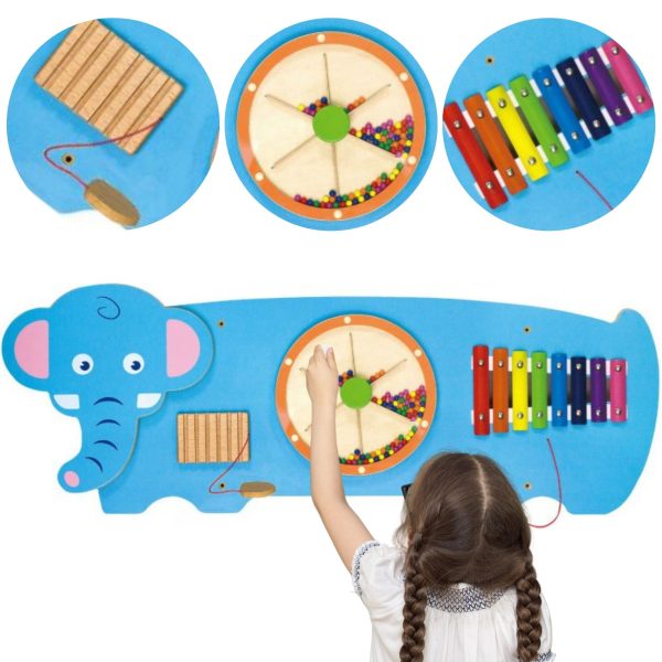 VIGA-Sensory-Manipulative-Board-Elephant-FSC-Montessori-Certificate VIGA Sensory Manipulative Board Elephant FSC Montessori Certificate