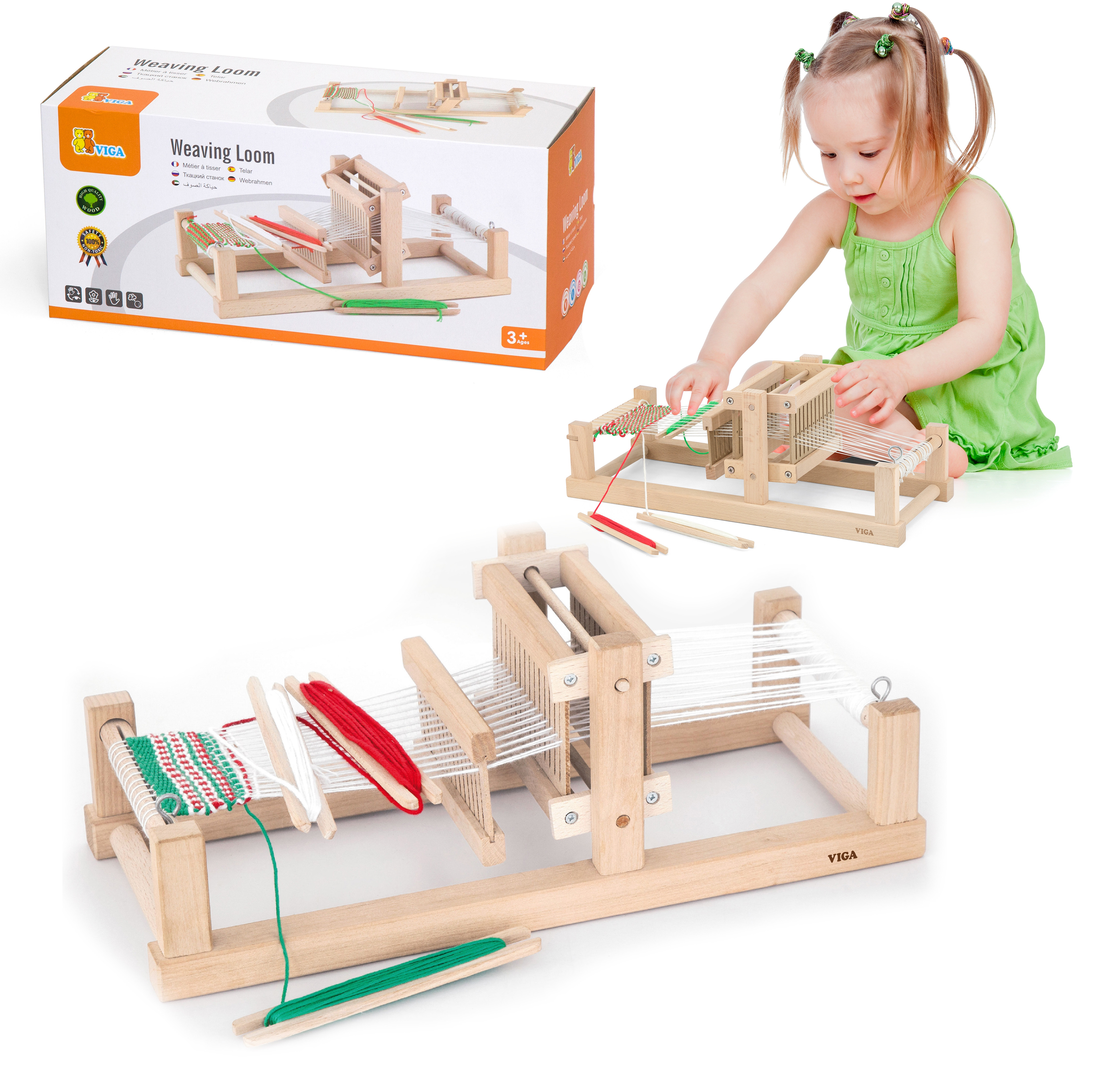 VIGA Weaving Loom Wooden Weaving Workshop FSC Certificate