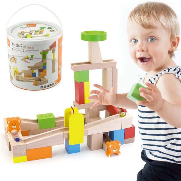 VIGA-Wooden-Ball-Track-49-Pieces VIGA Wooden Ball Track 49 Pieces
