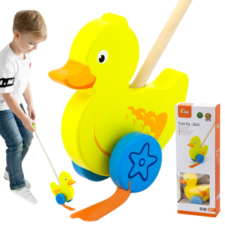 VIGA Wooden Duck Pusher